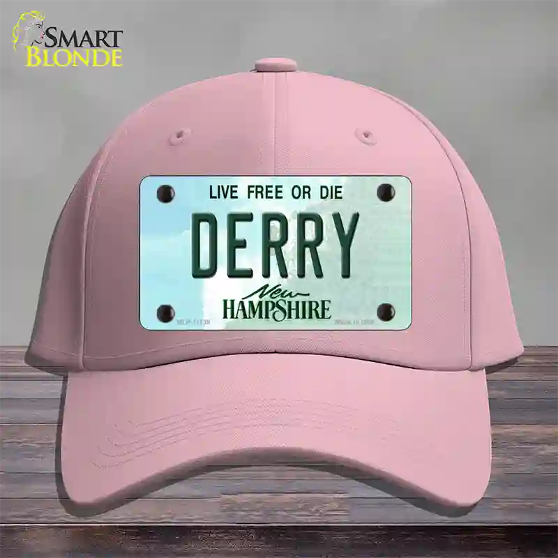 Derry New Hampshire State Novelty License Plate Hat Cotton / Pink