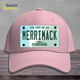 Merrimack New Hampshire State Novelty License Plate Hat Cotton / Pink