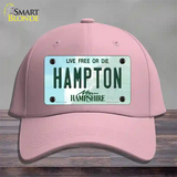 Hampton New Hampshire State Novelty License Plate Hat Cotton / Pink