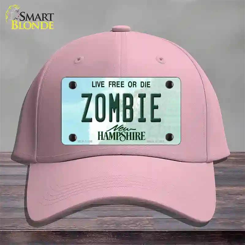 Zombie New Hampshire State Novelty License Plate Hat Cotton / Pink