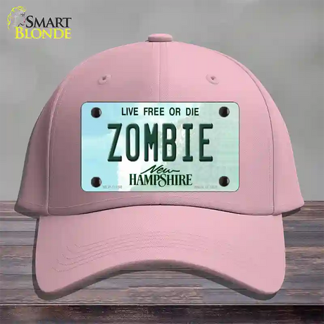 Zombie New Hampshire State Novelty License Plate Hat Cotton / Pink