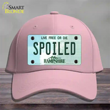 Spoiled New Hampshire State Novelty License Plate Hat Cotton / Pink