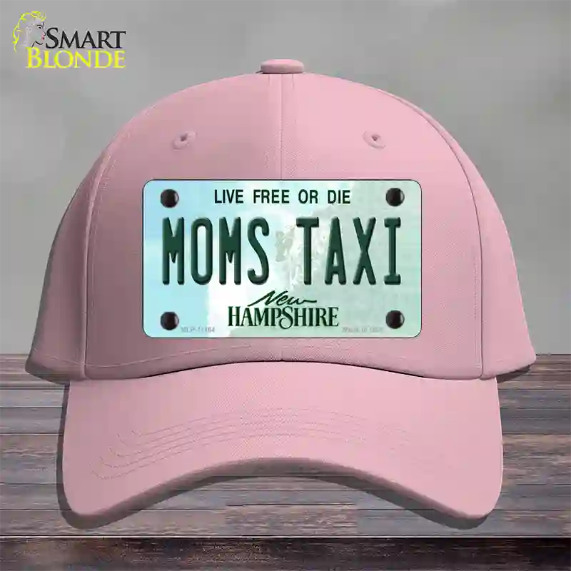 Moms Taxi New Hampshire State Novelty License Plate Hat Cotton / Pink