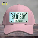 Bad Boy New Hampshire State Novelty License Plate Hat Cotton / Pink