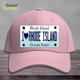 I Love Rhode Island State Novelty License Plate Hat Cotton / Pink