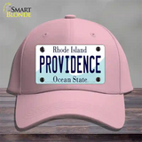 Providence Rhode Island State Novelty License Plate Hat Cotton / Pink