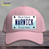 Warwick Rhode Island State Novelty License Plate Hat Cotton / Pink