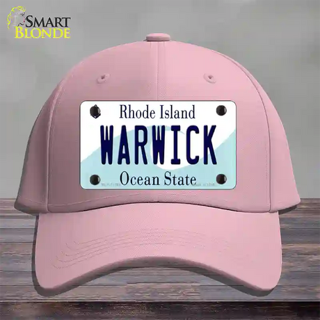 Warwick Rhode Island State Novelty License Plate Hat Cotton / Pink