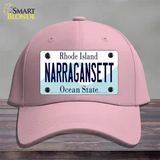 Narragansett Rhode Island State Novelty License Plate Hat Cotton / Pink