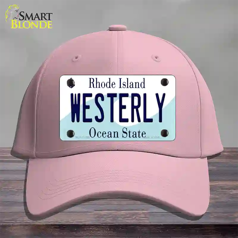 Westerly Rhode Island State Novelty License Plate Hat Cotton / Pink