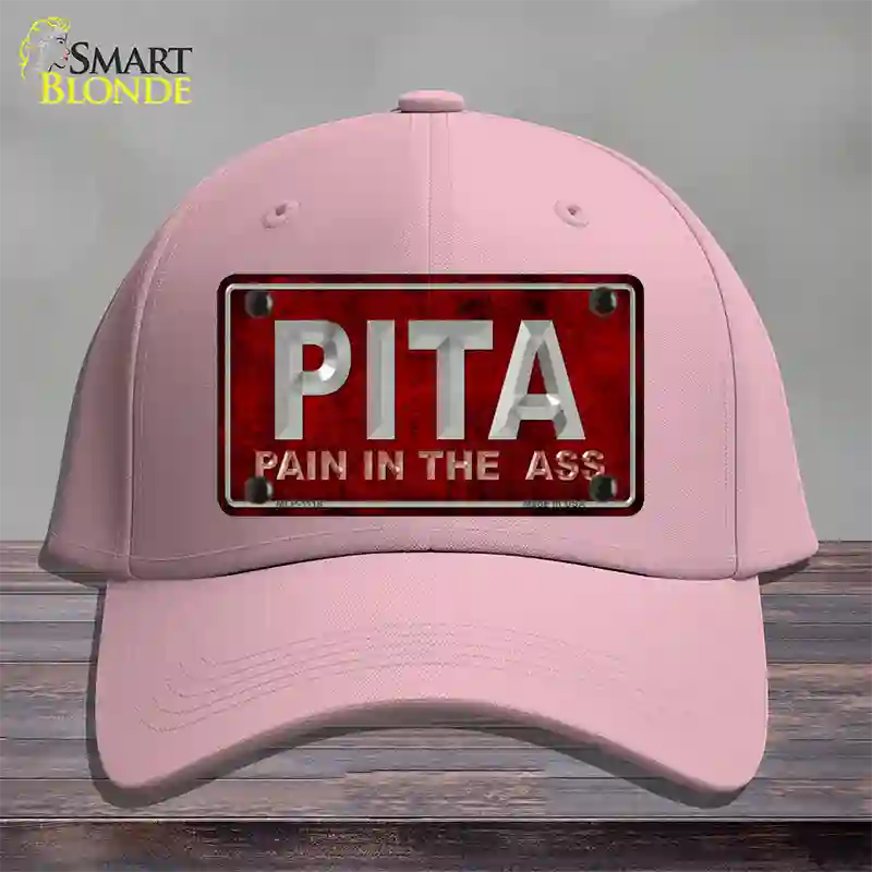 Pain In The Ass Novelty License Plate Hat Cotton / Pink