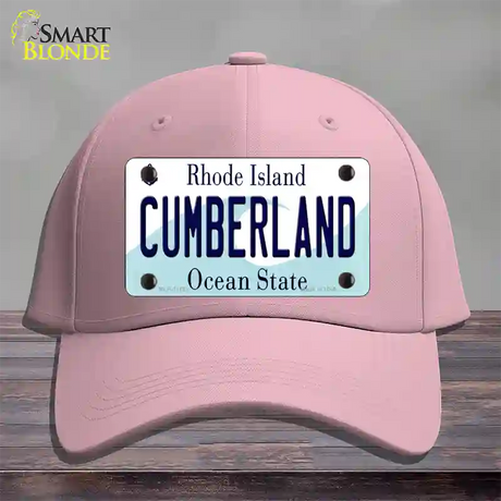 Cumberland Rhode Island State Novelty License Plate Hat Cotton / Pink