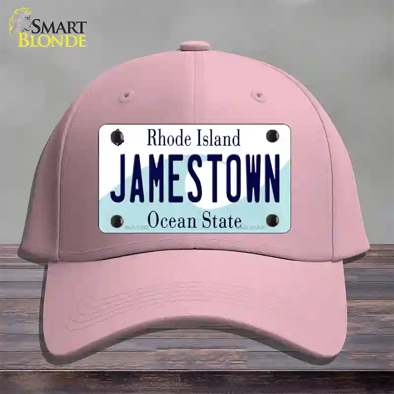 Jamestown Rhode Island State Novelty License Plate Hat Cotton / Pink