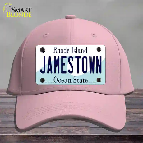 Jamestown Rhode Island State Novelty License Plate Hat Cotton / Pink