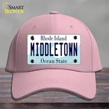 Middletown Rhode Island State Novelty License Plate Hat Cotton / Pink