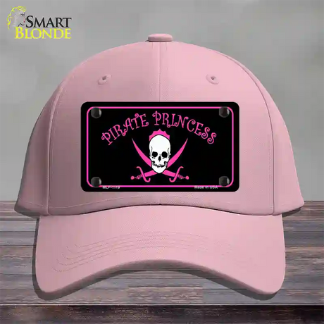 Pirate Princess Novelty License Plate Hat Cotton / Pink