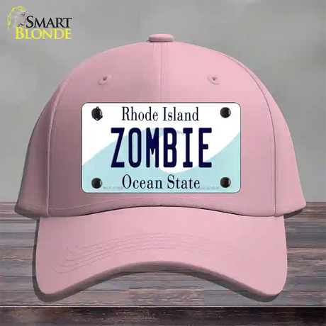 Zombie Rhode Island State Novelty License Plate Hat Cotton / Pink