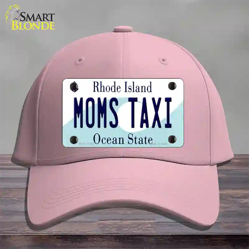 Moms Taxi Rhode Island State Novelty License Plate Hat Cotton / Pink