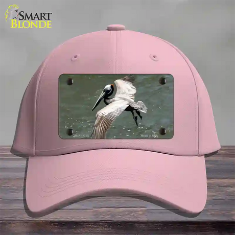 Pelican In Flight Novelty License Plate Hat Cotton / Pink