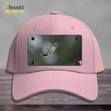 Hummingbird In Flight Novelty License Plate Hat Cotton / Pink