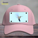 Hummingbird In Flight, Blue Novelty License Plate Hat Cotton / Pink