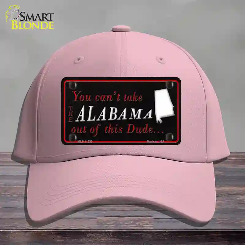 Alabama Dude Novelty License Plate Hat Cotton / Pink