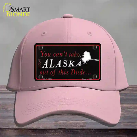 Alaska Dude Novelty License Plate Hat Cotton / Pink