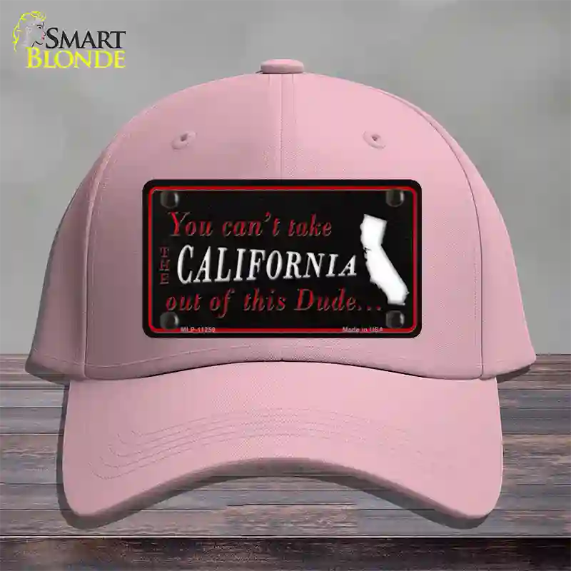 California Dude Novelty License Plate Hat Cotton / Pink