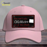 Colorado Dude Novelty License Plate Hat Cotton / Pink