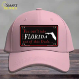 Florida Dude Novelty License Plate Hat Cotton / Pink