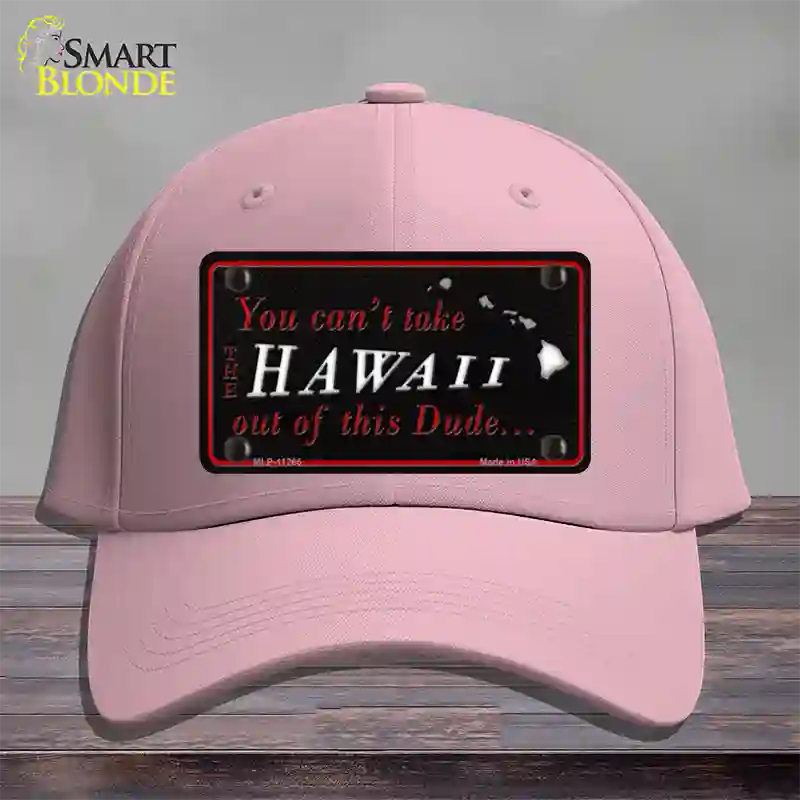 Hawaii Dude Novelty License Plate Hat Cotton / Pink