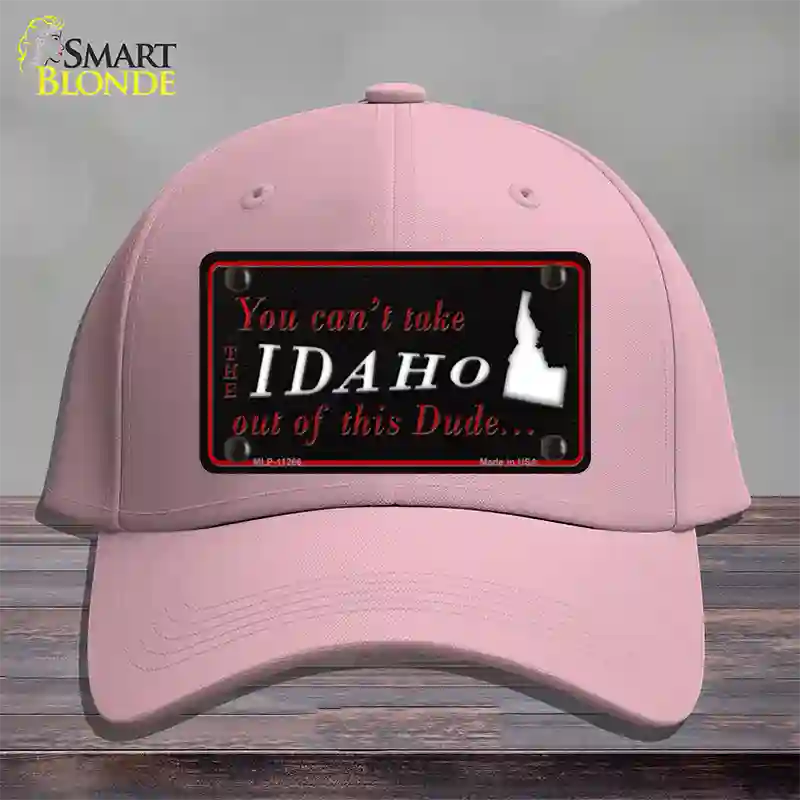 Idaho Dude Novelty License Plate Hat Cotton / Pink