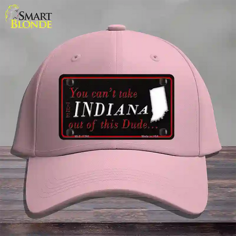 Indiana Dude Novelty License Plate Hat Cotton / Pink