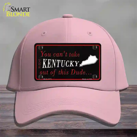 Kentucky Dude Novelty License Plate Hat Cotton / Pink