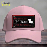 Louisiana Dude Novelty License Plate Hat Cotton / Pink