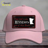 Minnesota Dude Novelty License Plate Hat Cotton / Pink