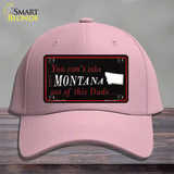 Montana Dude Novelty License Plate Hat Cotton / Pink