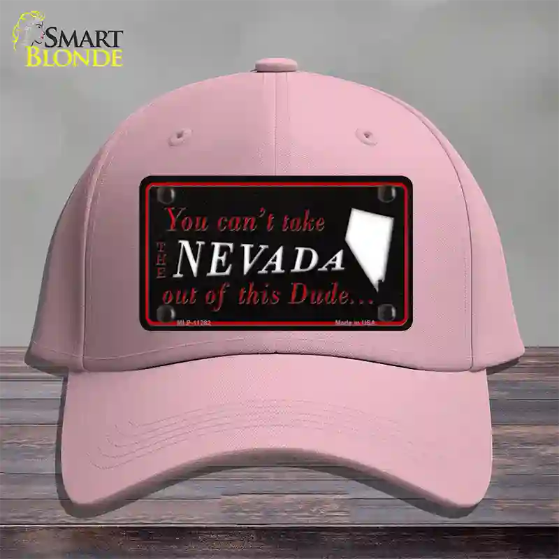 Nevada Dude Novelty License Plate Hat Cotton / Pink