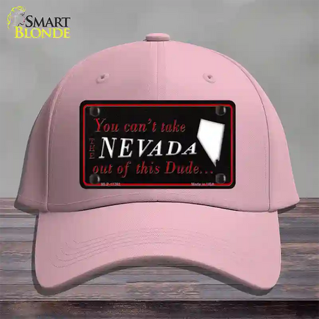 Nevada Dude Novelty License Plate Hat Cotton / Pink