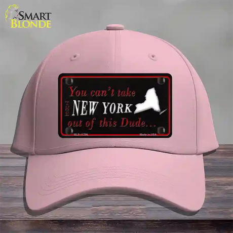 New York Dude Novelty License Plate Hat Cotton / Pink