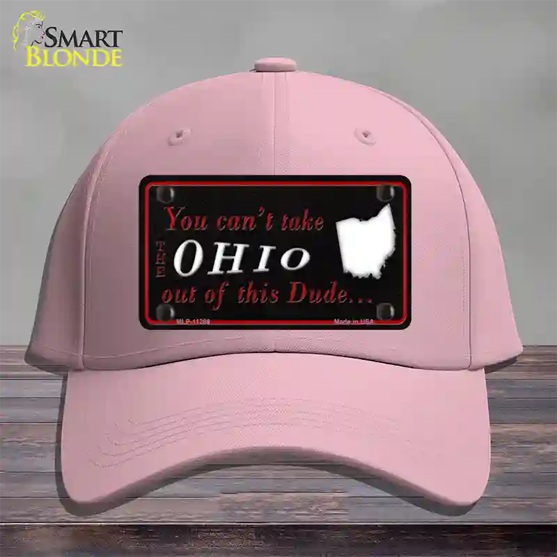 Ohio Dude Novelty License Plate Hat Cotton / Pink