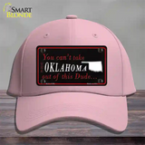 Oklahoma Dude Novelty License Plate Hat Cotton / Pink