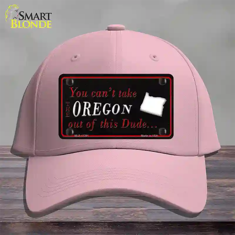 Oregon Dude Novelty License Plate Hat Cotton / Pink