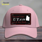 Utah Dude Novelty License Plate Hat Cotton / Pink