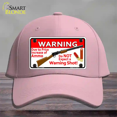 Do Not Expect A Warning Shot Novelty License Plate Hat Cotton / Pink