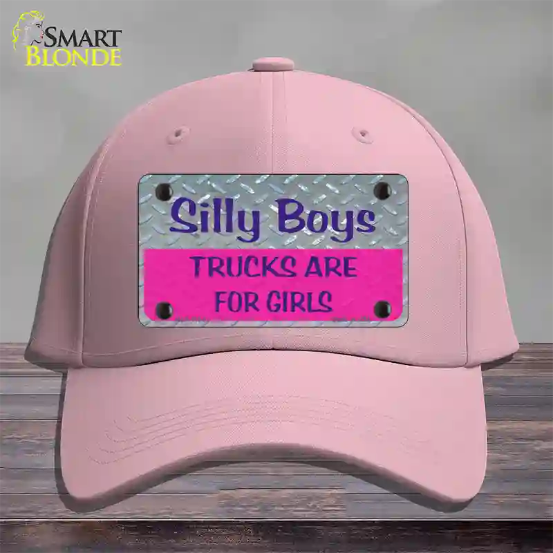 Silly Boys Novelty License Plate Hat Cotton / Pink