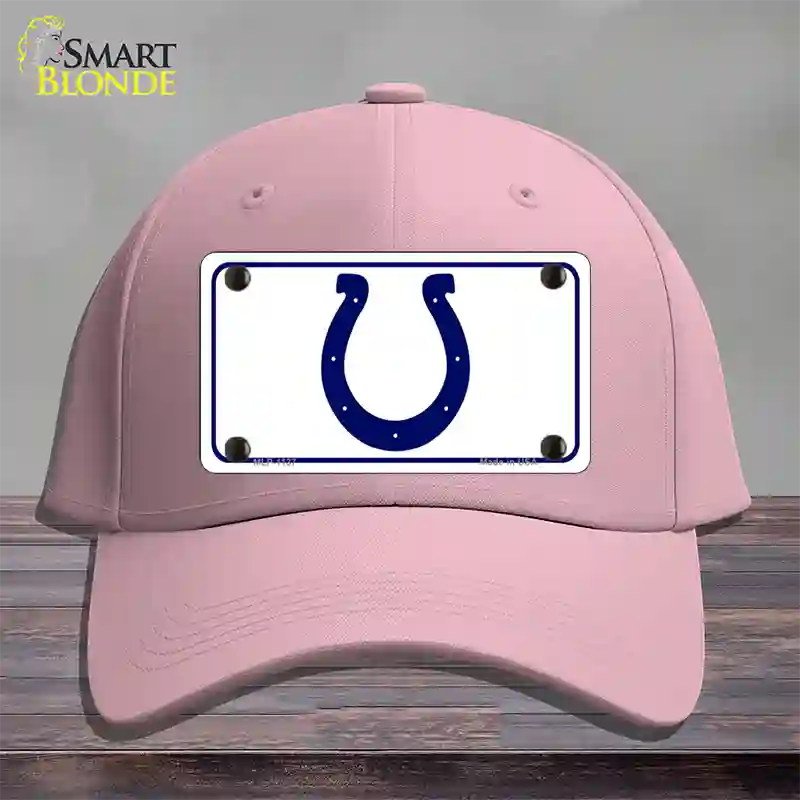 Horseshoe Novelty License Plate Hat Cotton / Pink