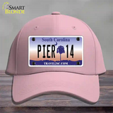 Pier 14 South Carolina Novelty License Plate Hat Cotton / Pink