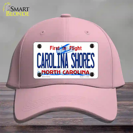 Carolina Shores North Carolina Novelty License Plate Hat Cotton / Pink