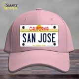 San Jose California Novelty License Plate Hat Cotton / Pink